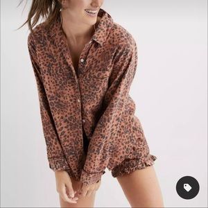 Aerie Leopard Print Pajama Set